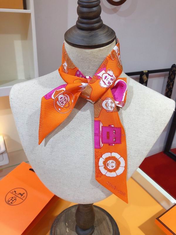 Hermes silk ribbon 5X86cm E052502